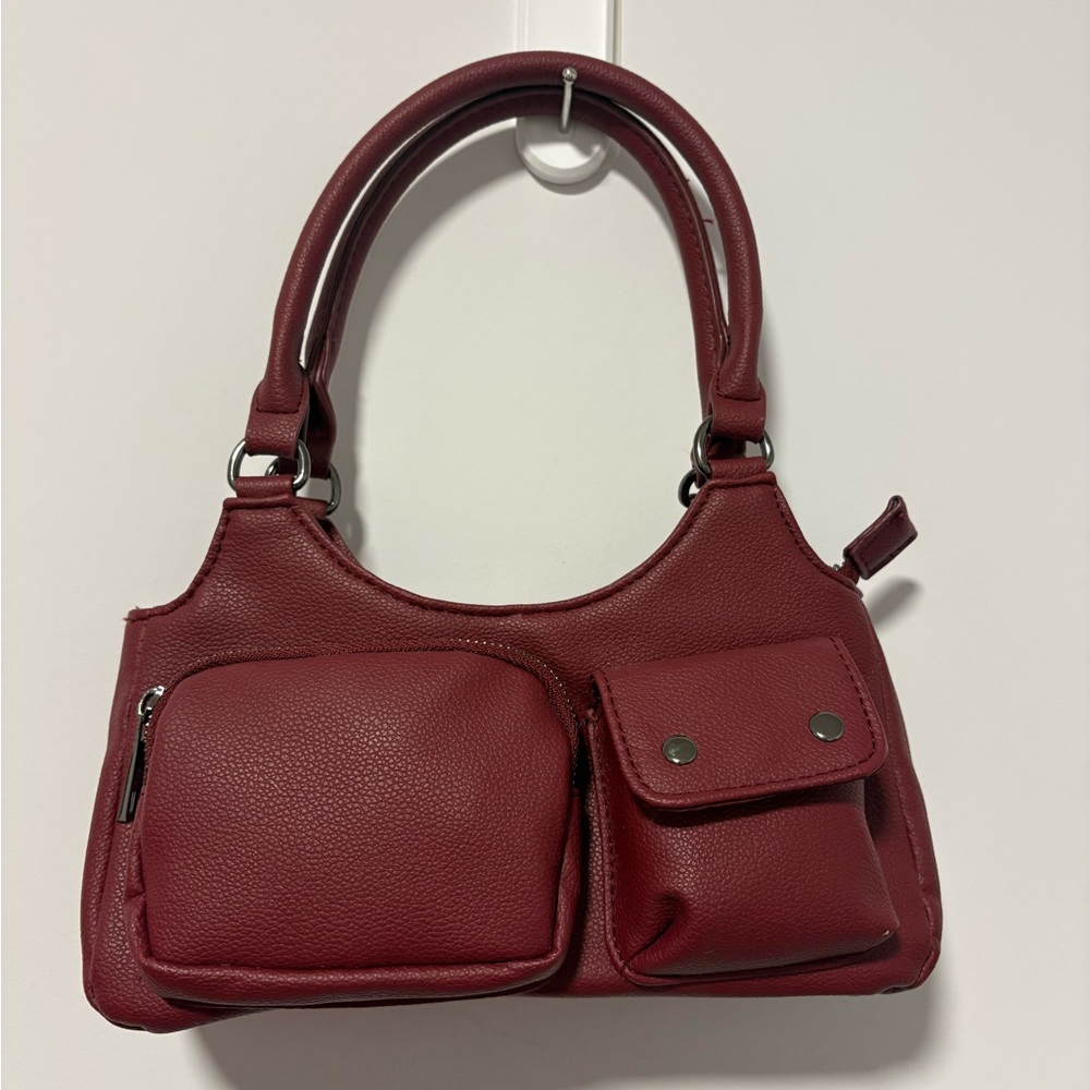 Burgundy purse